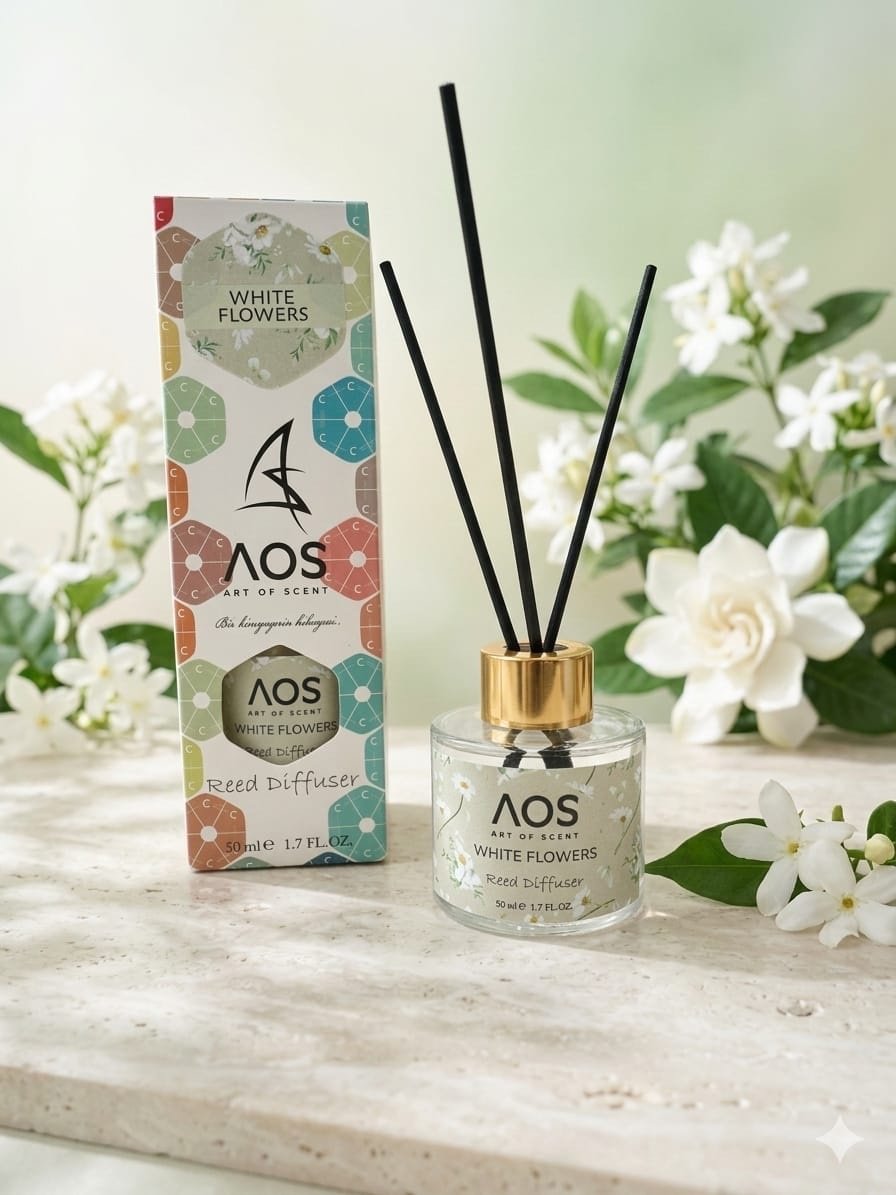 Çubuklu Oda Kokusu WHITE FLOWERS 50 ml